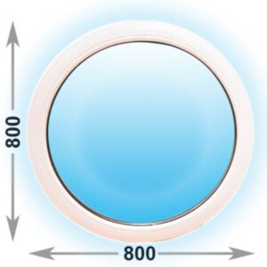 Круглые окна 800х800 (80 на 80 см)